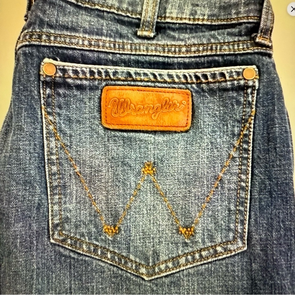 Wrangler boot, cut relaxed, retro jeans men’s size 34 boot cut cowboy - Picture 4 of 8